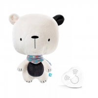 myHummy Teddybär-Kissen Basic - weiss/schwarz