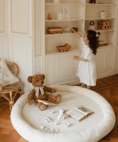 MOJE. Baby Spielmatte/Spielnest Teddy - ecru