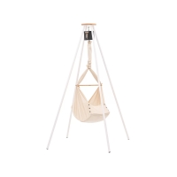 NONOMO Heavenly Dreams Federwiege mit Motor anthrazit & Gestell TIPI weiß - Almond