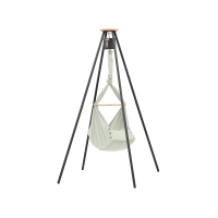 NONOMO Heavenly Dreams Federwiege mit Motor anthrazit & Gestell TIPI anthrazit - Olive