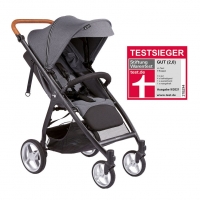 Gesslein Buggy Smiloo Happy+ steel grey | Gestell schwarz/cognac