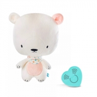 myHummy Teddybär-Kissen Premium - weiss/pink