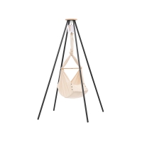 NONOMO Heavenly Dreams Federwiege mit Motor weiß & Gestell TIPI anthrazit - Almond