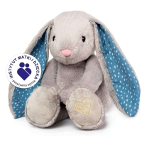 WHISBEAR Baby Einschlafhilfe - das summende Kaninchen Grau