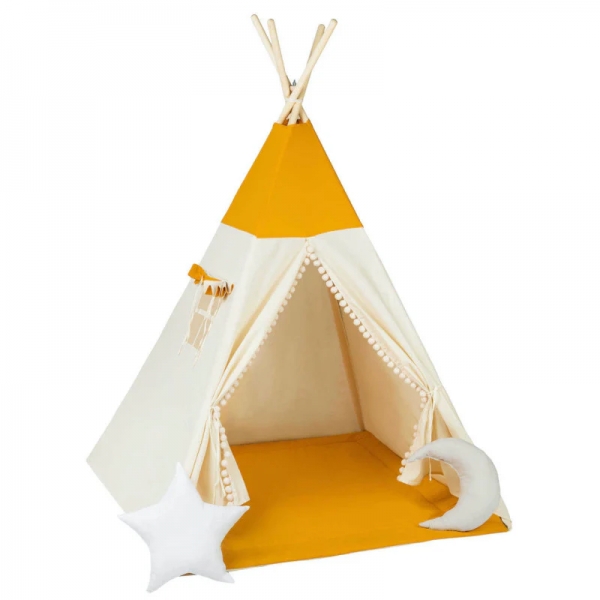 Design4Kids Tipi-Zelt M-Set Lovely Honey - beige