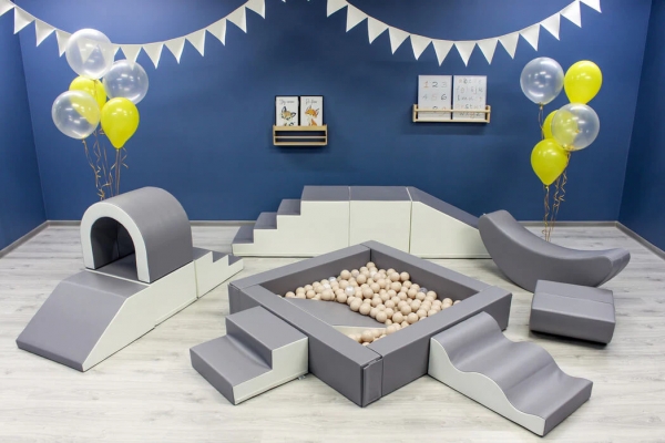 IGLU Softbausteine Spielset Party - Weiß/grau