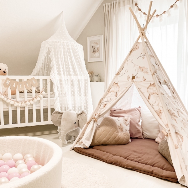 BabySteps Premium Tipi-Zelt für Kinder - Boho