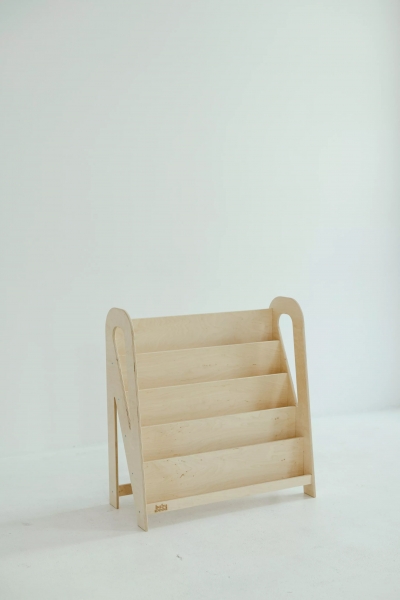 BabyWood Montessori Bücherregal SLIM M - natur