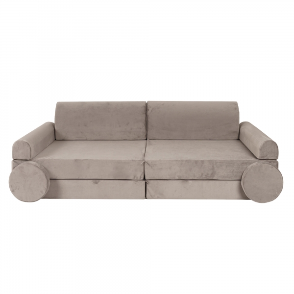 MeowBaby Spielsofa VELVET Supersoft Premium - grau