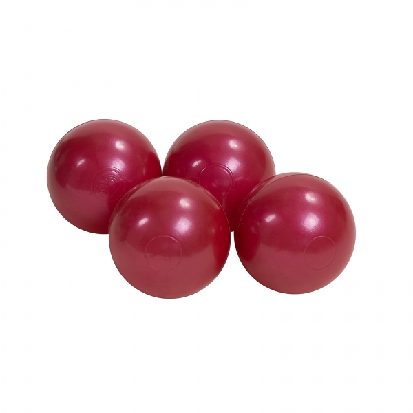 MeowBaby Ballset 50 Bälle 7 cm - weinrote Perle