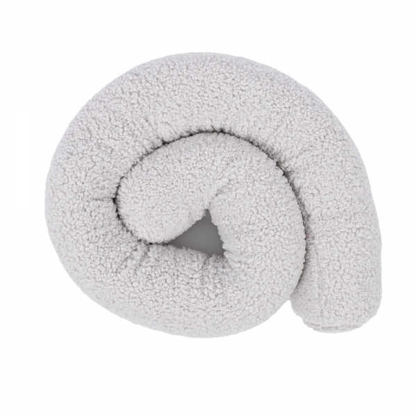 MeowBaby Bettschlange Bearly, 1,5 m - creme/weiß