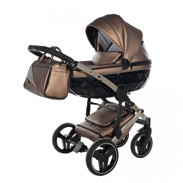 JUNAMA Kombi Kinderwagen DIAMOND FLUO - bronze