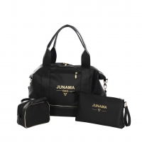 JUNAMA Wickeltasche MAMI BAG - 3 in 1 Set | S-Class 07 - schwarz