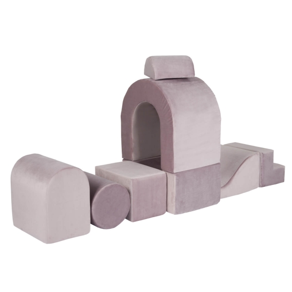 MiSiOO XXL Schaumspielset Schloss lila - 8 tlg.