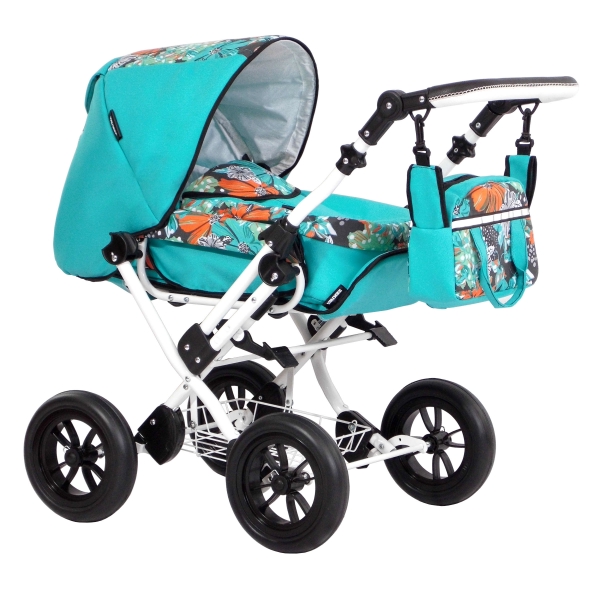 ZEKIWA Puppenwagen Zeki Elegance Hibiskus Mint