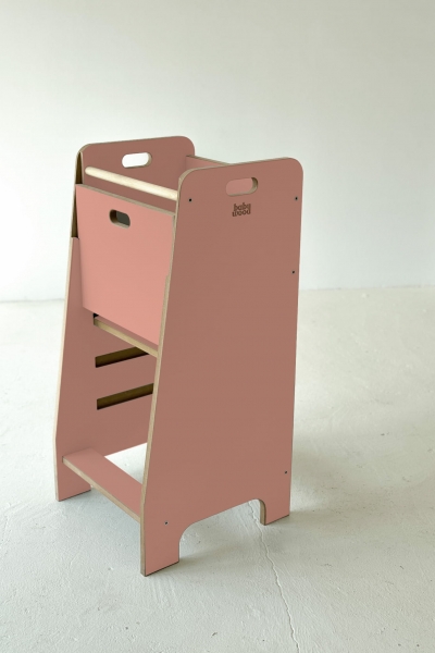 BabyWood Küchenhelfer/Lernturm Comfort M - rosa