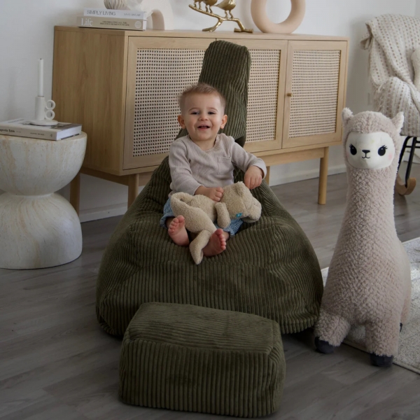 MeowBaby Sitzsack & Kinderhocker Ästhetik Tearo - khaki