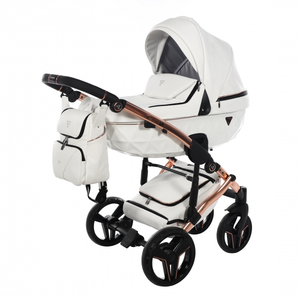 JUNAMA Kombi Kinderwagen DIAMOND S-CLASS 01 2.0 - weiß