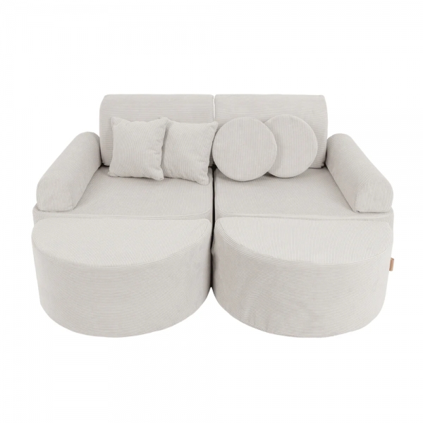 MeowBaby Spielsofa Mini Max Cord Premium - grau