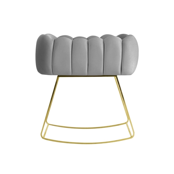 JABARI Babywiege Falcone - Grau/Gold