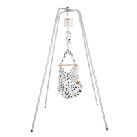 NONOMO Federwiegen Motor MOVE-Set Baby Classic & Gestell Basic silber - Wild Dots