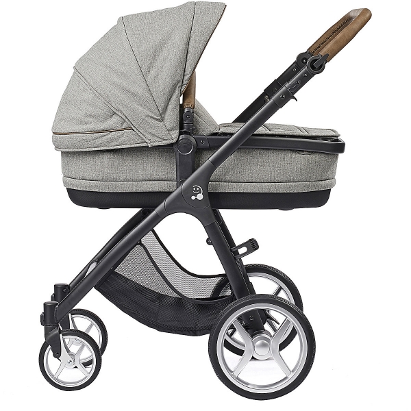 Gesslein Kombi Kinderwagen Smiloo Fun, schwarz/tabak - stein meliert