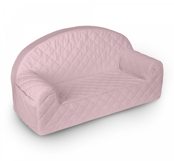 BabySteps Velvet Kindersofa Sepia Rose