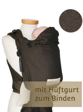 Storchenwiege Babytrage BabyCarrier slim choco
