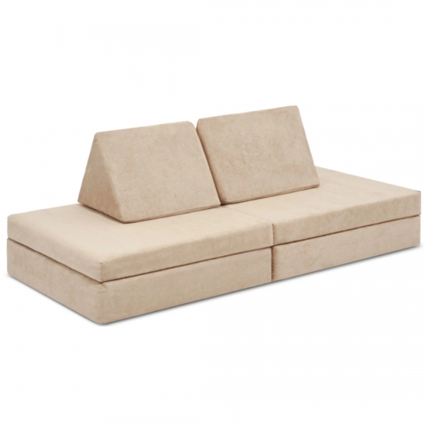 LINODINO Spielsofa Chenille Abenteuerplatz - Strandbeige