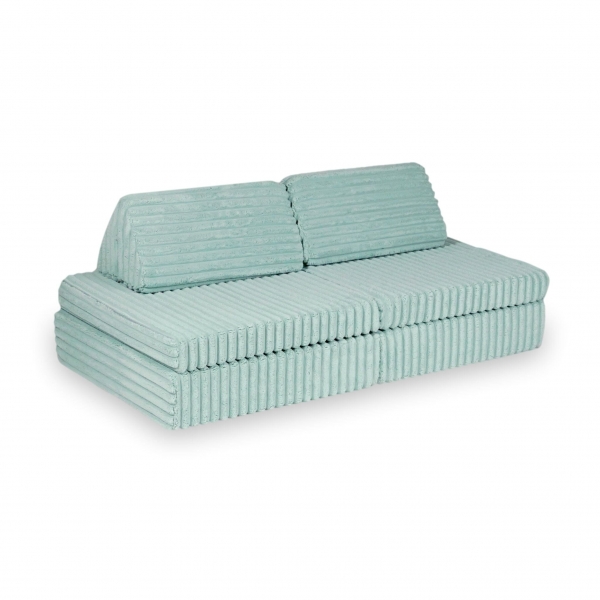 MiMii Spielsofa Mini Classic Waffle-Cord - sage mint