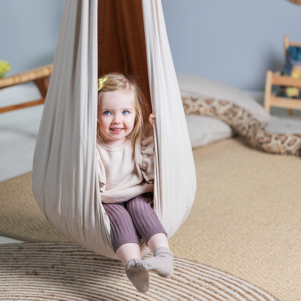 Design4Kids Hängesessel Cocoon Caramel Sweetness Standard - beige
