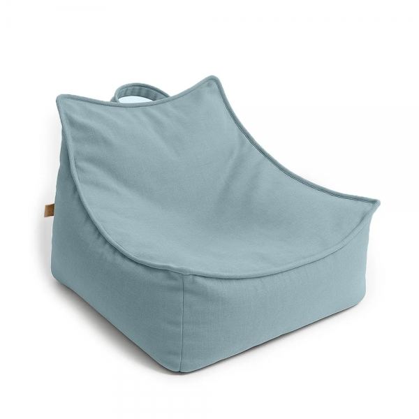 MeowBaby Outzy Kinder-Sitzsack eckig - Cloudberry Sky Blue