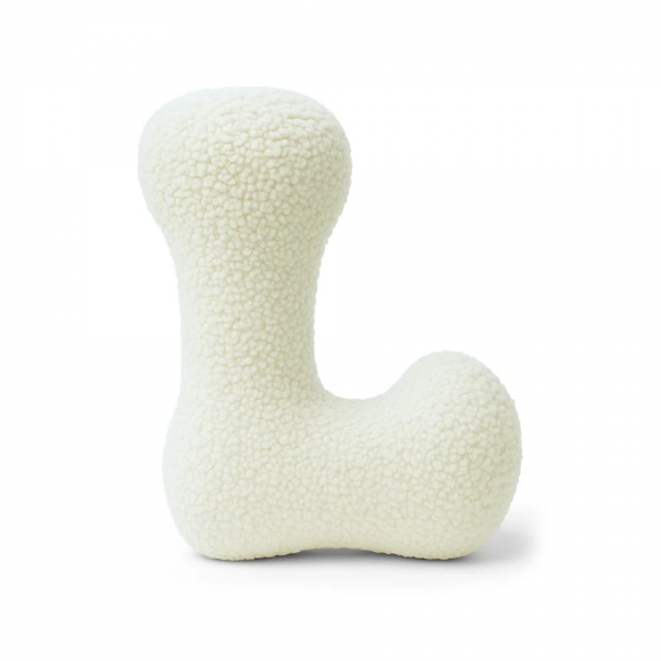 MeowBaby Buchstaben-Kissen Bearly L - creme/beige