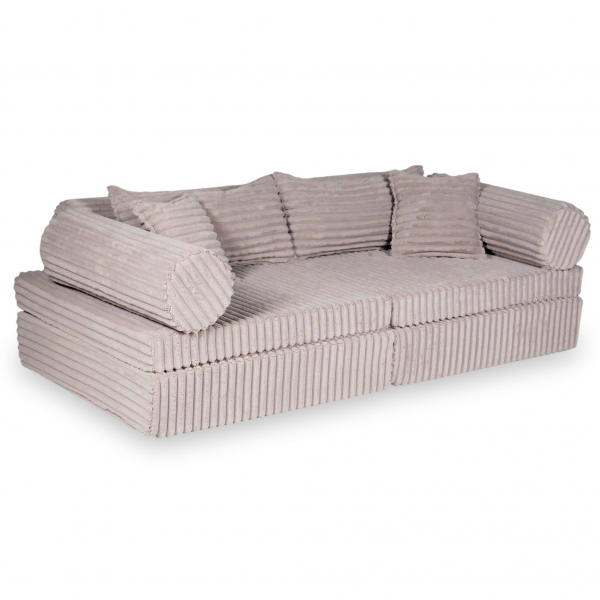 MiMii Spielsofa Deluxe Waffle-Cord - misty rose
