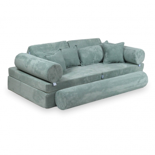 MiMii Spielsofa Deluxe Cord - sage mint