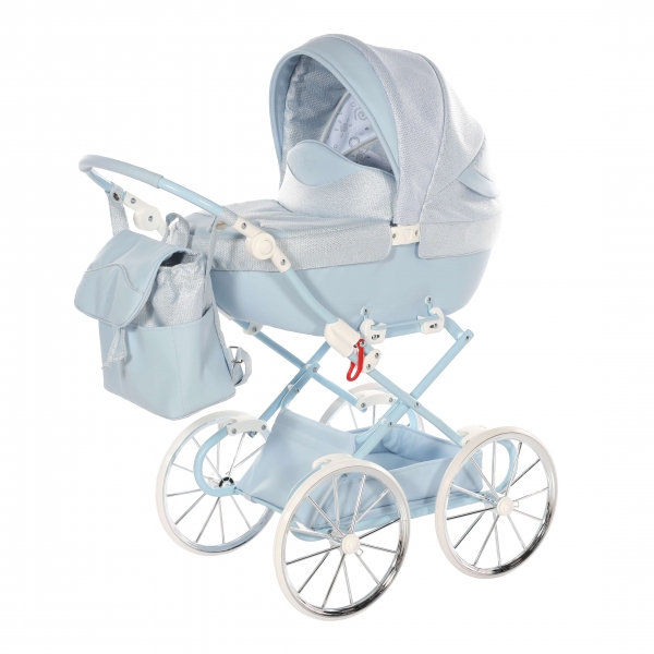 JUNAMA Puppenwagen Mini Dolce - babyblau