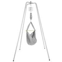 NONOMO Federwiegen Motor MOVE-Set Baby Classic & Gestell Basic silber - grau