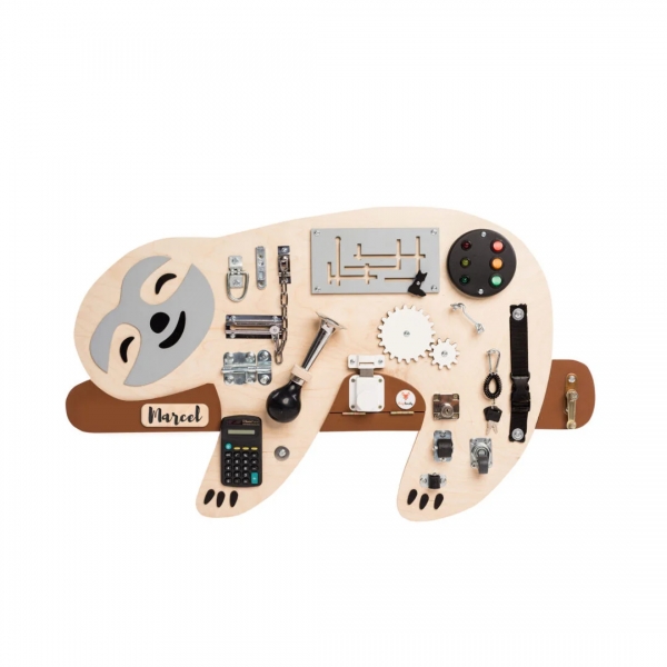 Foxy Family BusyBoard - Montessori BusyBoard - Faultier Max