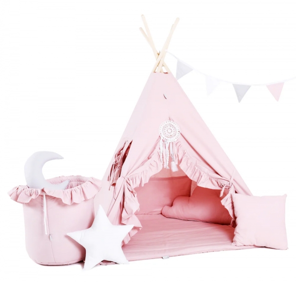 Design4Kids Tipi-Zelt XL-Set Candy Paradise - rosa
