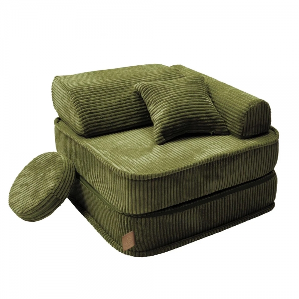 Meowbaby Kinder-Spiel-Sessel Ästhetik - khaki