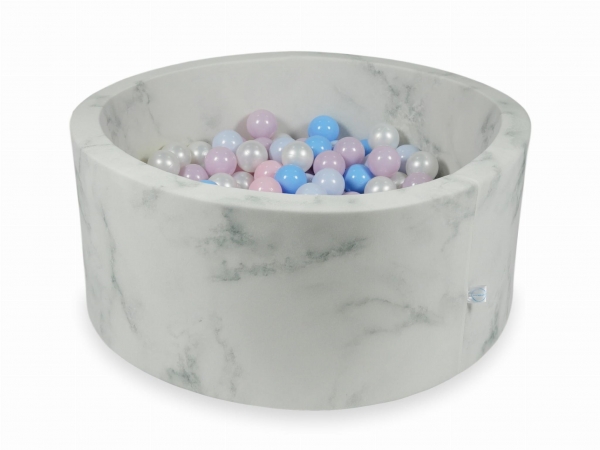 MiMii Bällebad marble 90x40cm mit 300 Bällen zum selber Gestalten nach Wunsch