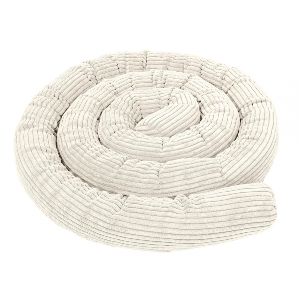 MeowBaby Bettschlange Cord, 4 m - Ästhetik vanilla