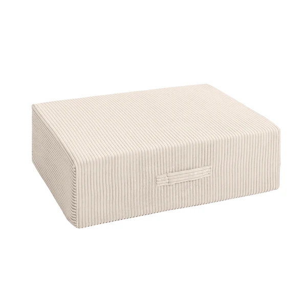 Design4Kids 71x71cm Hüpfpolster Cord Grande - vanilla beige