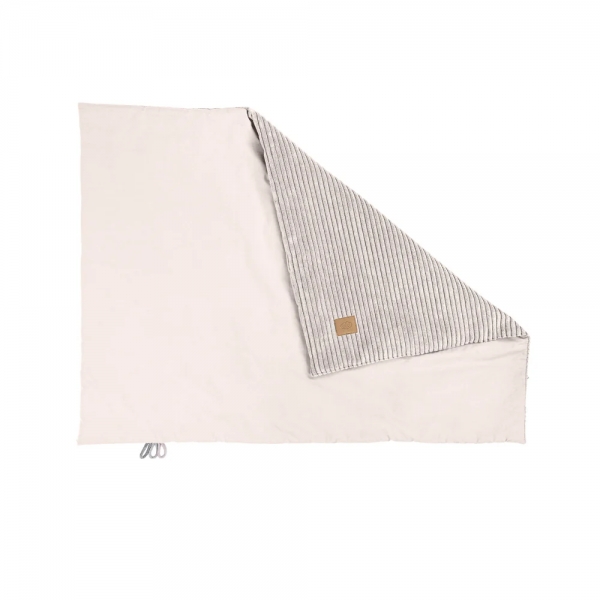 MeowBaby Babydecke Cord für Neugeborene - Ästhetik ecru/beige