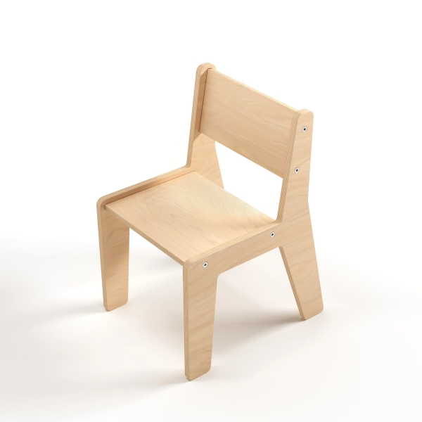 BusyKids Montessori Kinderstuhl - Naturholz