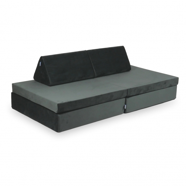 MiMii Spielsofa Classic Velvet - steel grey