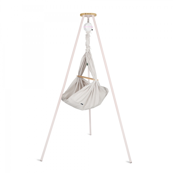 PAULI &amp; CO Federwiegen Motor Pure-Set &amp; Gestell Tripod SMART taupe - Natur Taupe