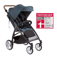 Gesslein Buggy Smiloo Happy+ ocean blue | Gestell schwarz/tabak