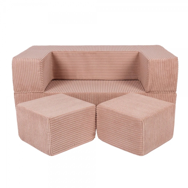 MeowBaby Spielsofa Cube Ästhetik - powder pink