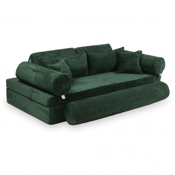 MiMii Spielsofa Deluxe Cord - dark cyan